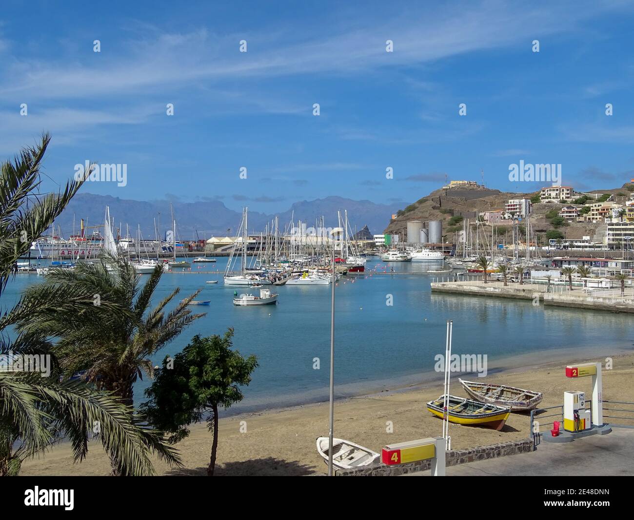 Mindelo Stadt, Kap Verde, Sao Vicente Insel. Stockfoto