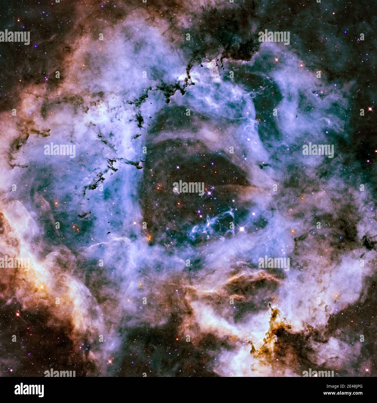 Astrofotografie - Rosettennebel - NGC2244 Stockfoto