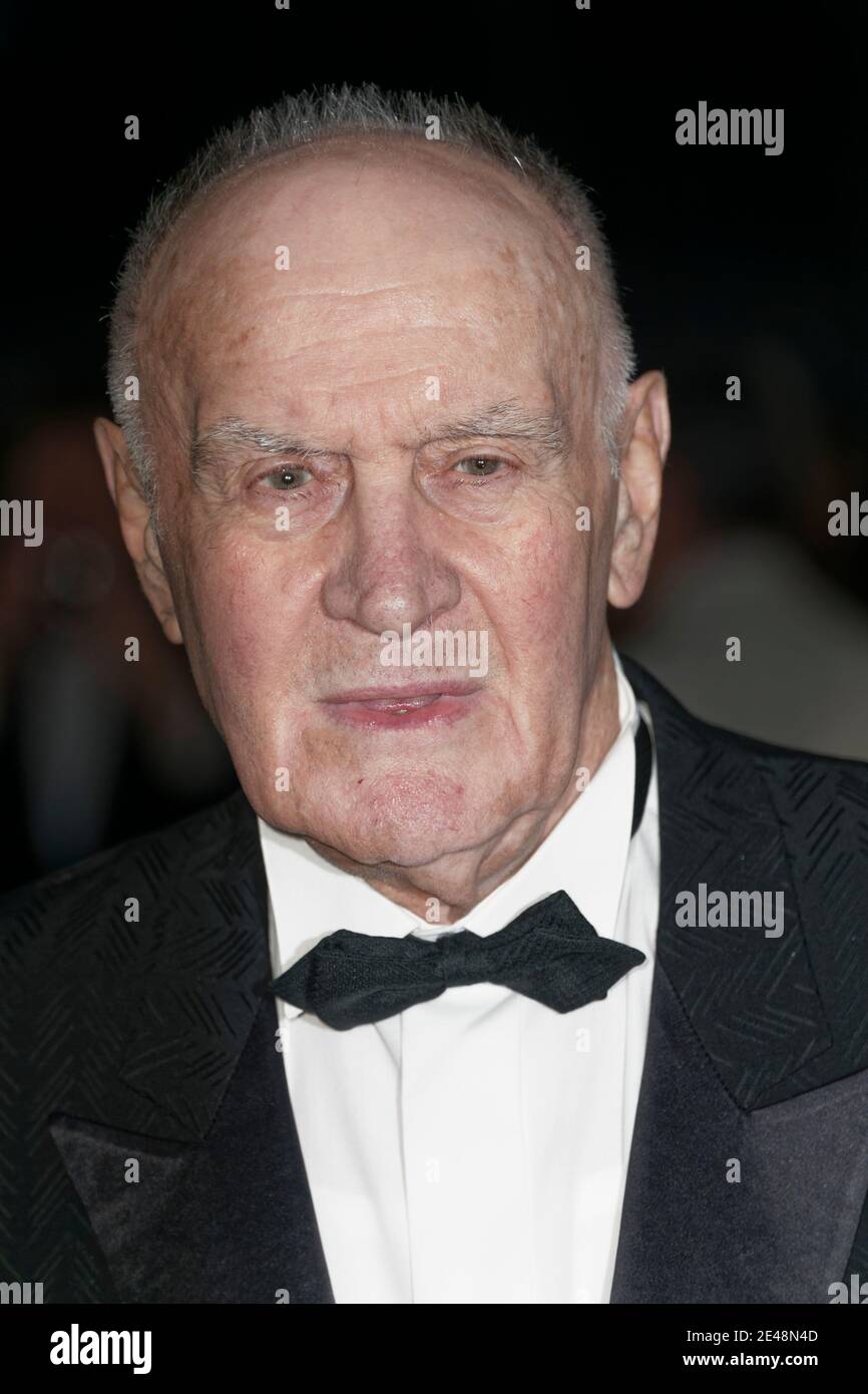 Paris, Frankreich. April 2016. Rémy Julienne, geboren am 17. April 1930 in Cepoy und gestorben am 21. Januar 2021 in Montargis, ist ein französischer Stuntman. Stockfoto