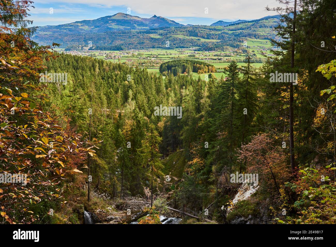 Blick vom Kleinen Göll, Salzburger Land, Nationalpark Berchtesgaden, Salzburg, Österreich Stockfoto