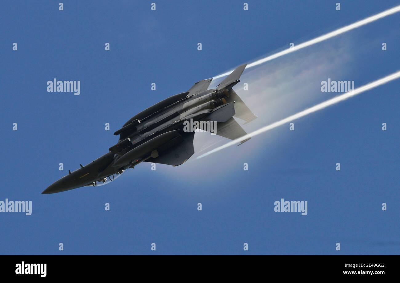 F15 Adler trifft den G-Punkt Stockfoto
