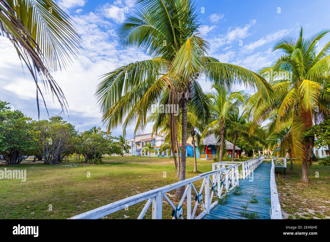 Verlassene Anlage in Playa Rancho Luna, Cienfuegos - Kuba Stockfoto