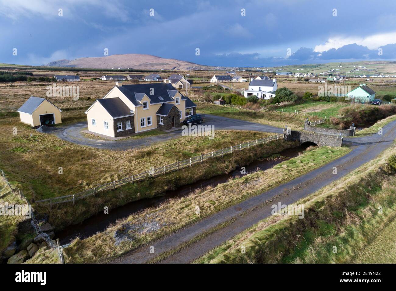 Iveragh Peninsula in der Nähe von Portmagee County Kerry, Irland Stockfoto