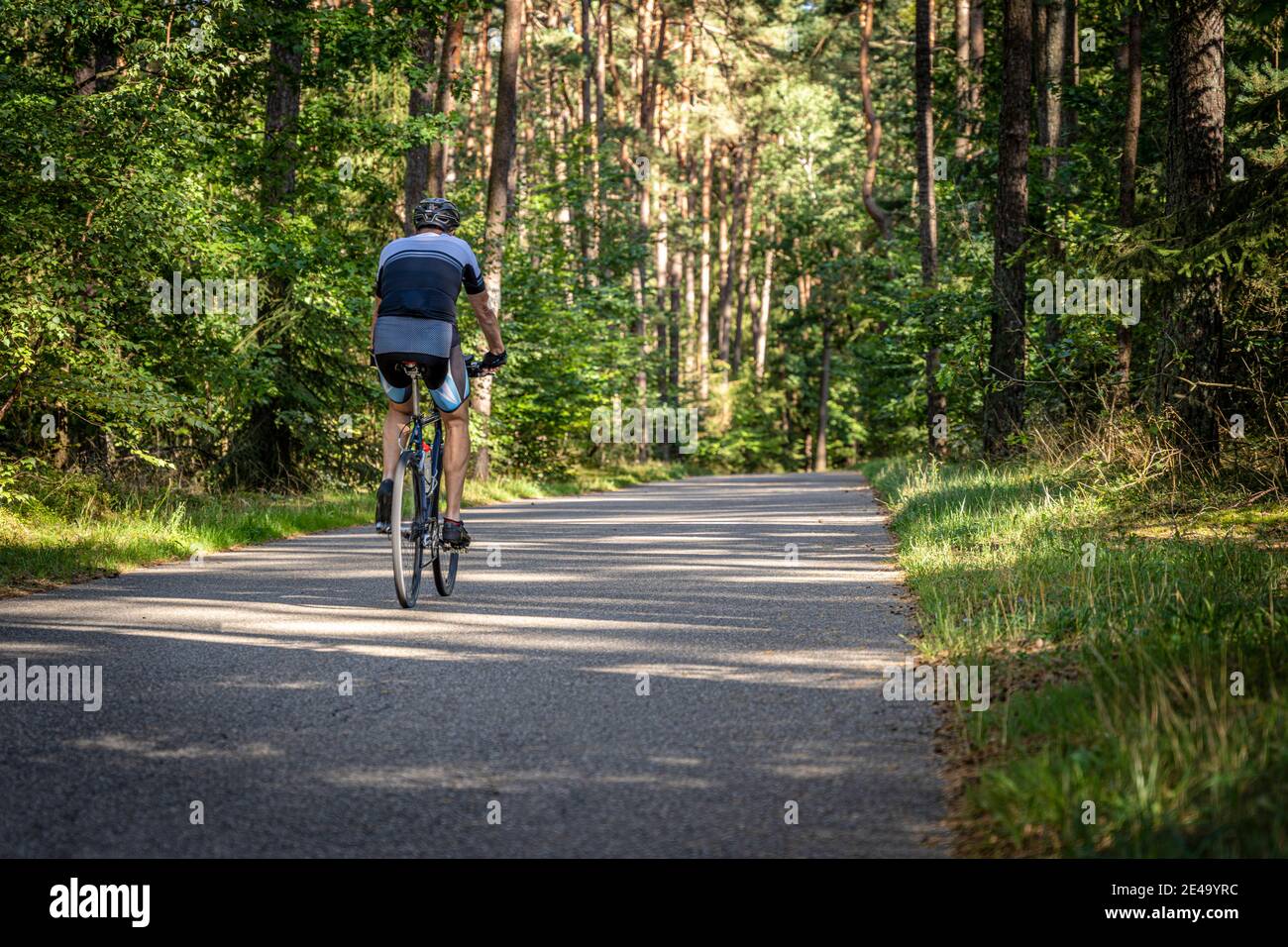 Radfahren in Bayern Stockfoto