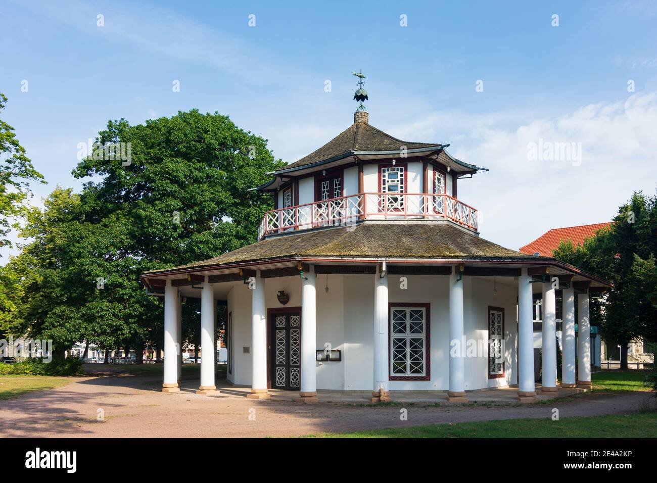 Bad Doberan, Park Kamp, Pavillon 'großer oder weisser Pavillon', Ostsee,  Mecklenburg-Vorpommern / Mecklenburg-Vorpommern, Deutschland  Stockfotografie - Alamy