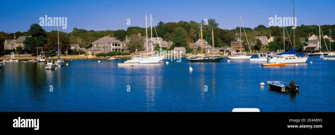 Boote in einem Ozean, Provincetown, Cape Cod, Barnstable County, Massachusetts, USA Stockfoto