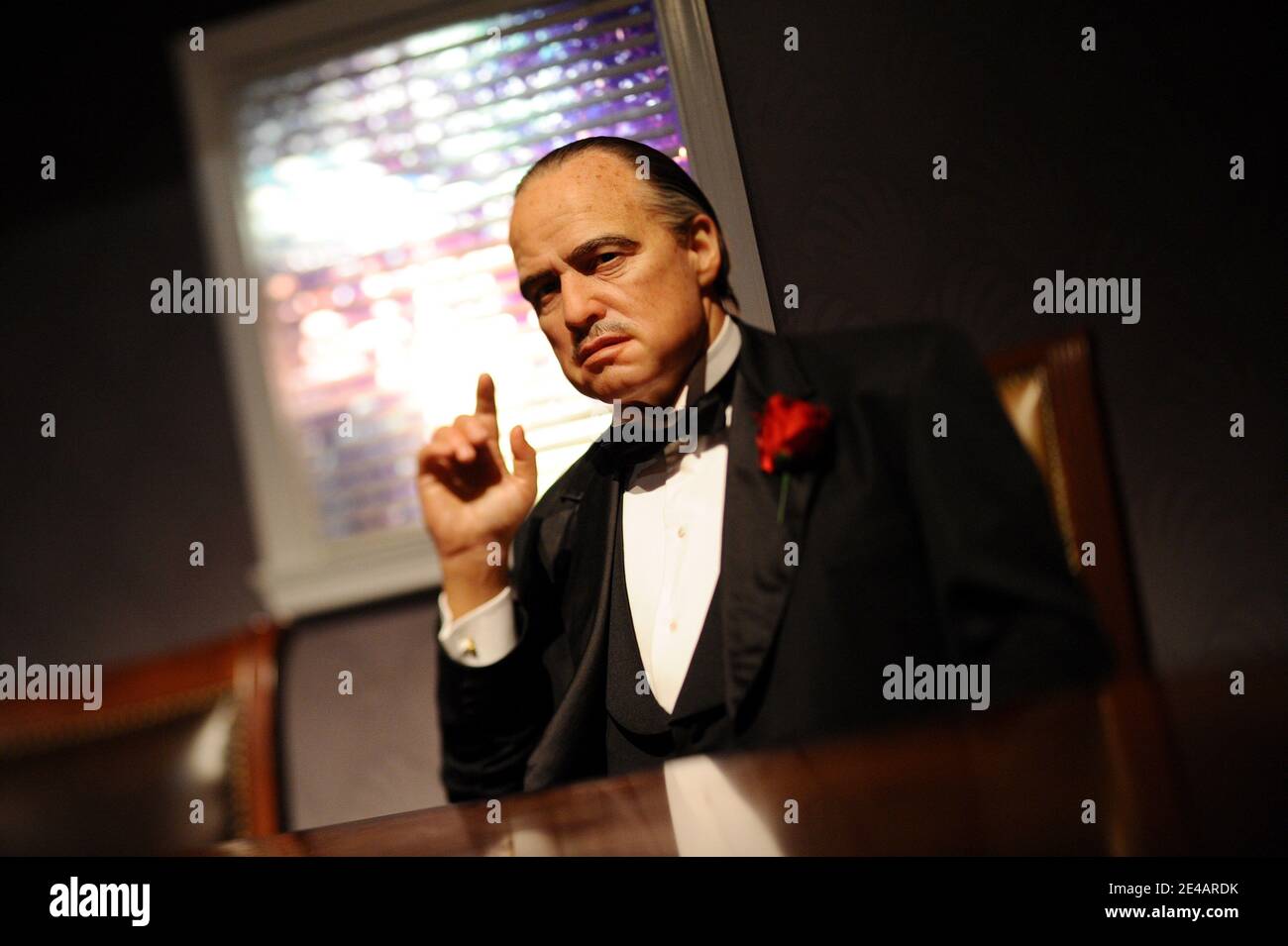 Madame Tussauds Hollywood Eröffnung neben dem Chinesischen Theater. Los Angeles, 21. Juli 2009. Foto von Lionel Hahn/ABACAPRESS.COM (im Bild: Marlon Brando) Stockfoto