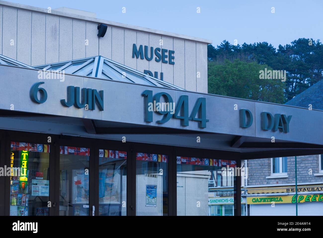D-Day Invasion Museum, Arromanches-les-Bains, D-Day Strände Bereich, Calvados, Normandie, Frankreich Stockfoto