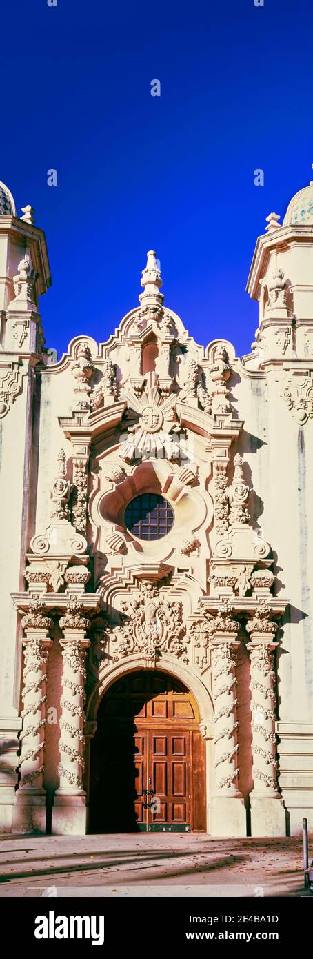 Eingangstür zum Casa del Prado Theater, Balboa Park, San Diego, Kalifornien, USA Stockfoto