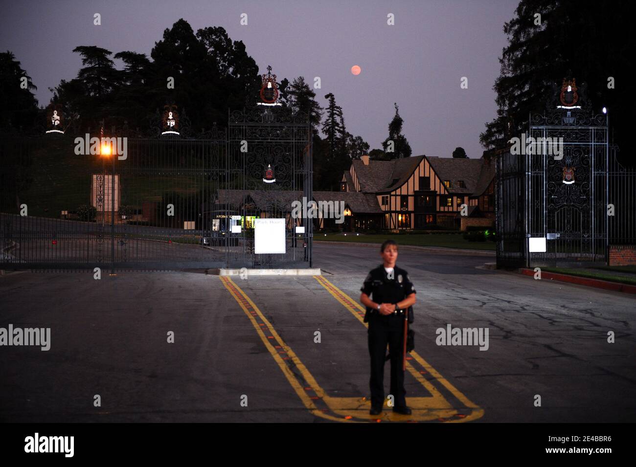 Michael Jackson Beerdigung auf dem Forest Lawn Cemetery in Glendale statt. Los Angeles, 3. September 2009. Foto von Lionel Hahn/ABACAPRESS.COM (im Bild: ) Stockfoto