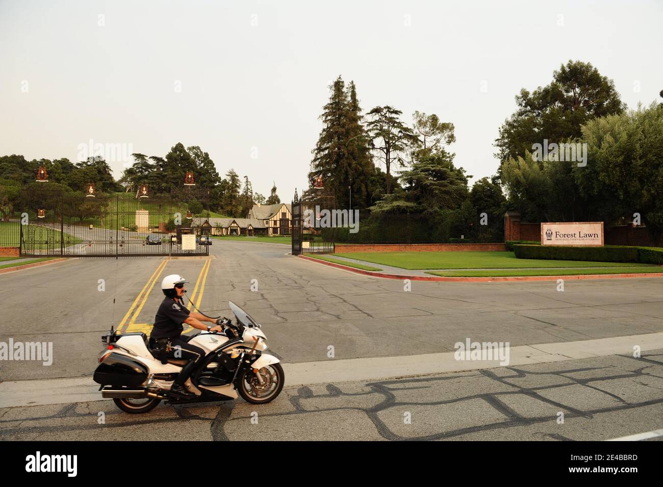 Michael Jackson Beerdigung auf dem Forest Lawn Cemetery in Glendale statt. Los Angeles, 3. September 2009. Foto von Lionel Hahn/ABACAPRESS.COM (im Bild: ) Stockfoto