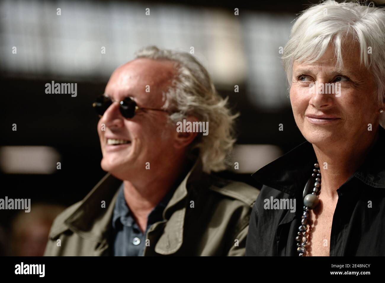 Didier Barbelivien et Francoise de Panafieu assistent au lancement de la campagne Electorale des regionales par Valerie Pecresse a Paris, France le 13 Septembre, 2009. Foto Julien Muguet/ABACAPRESS.COM Stockfoto