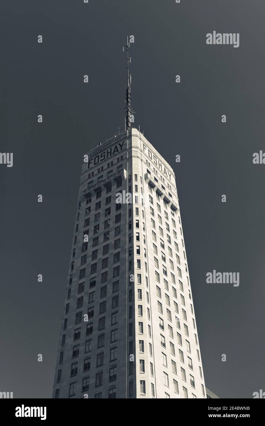 Low-Winkel-Ansicht des Foshay Tower, Minneapolis, Hennepin County, Minnesota, USA Stockfoto