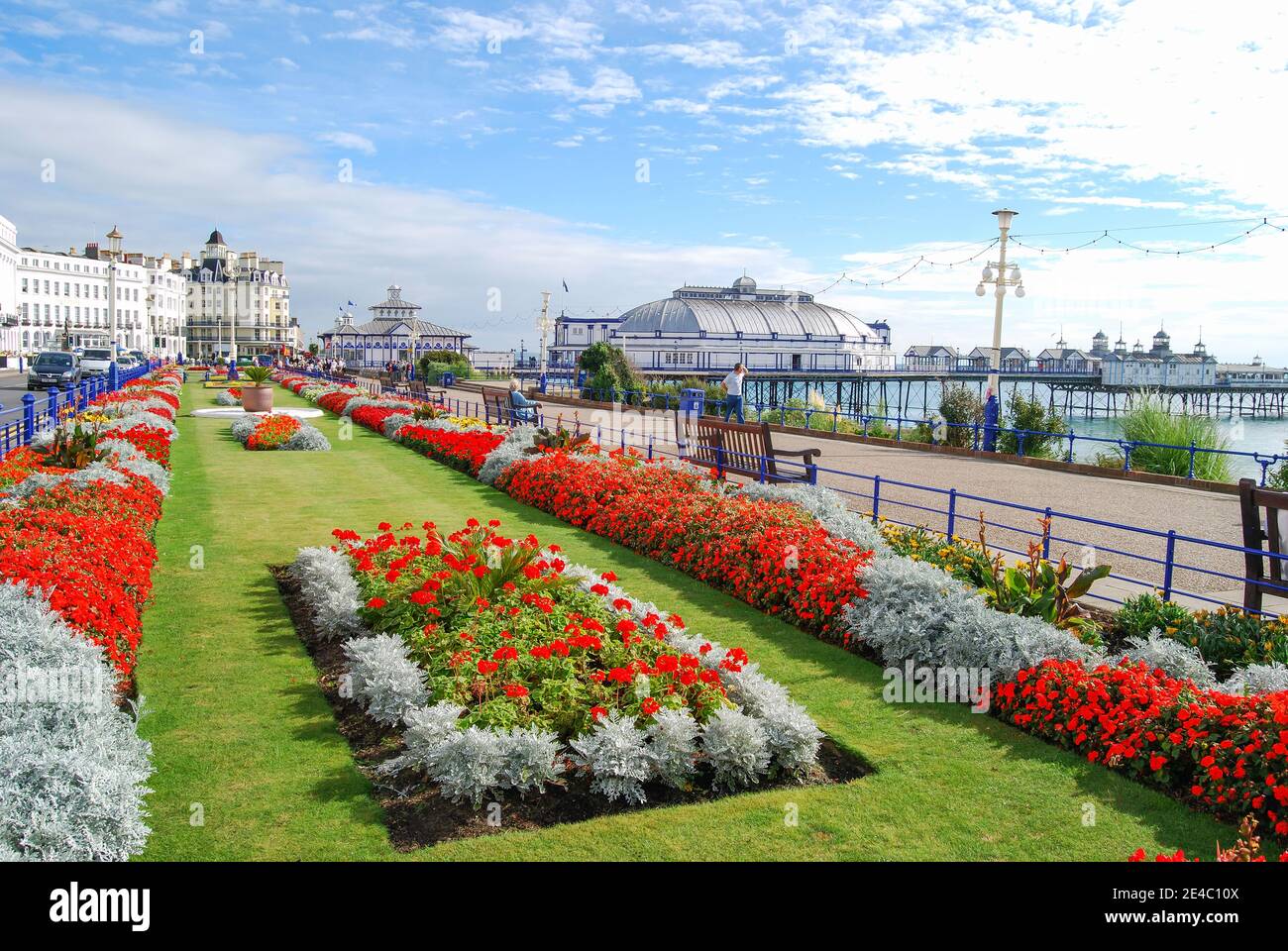 Marine Parade Gardens, Promenade, Eastbourne, East Sussex, England, Vereinigtes Königreich Stockfoto