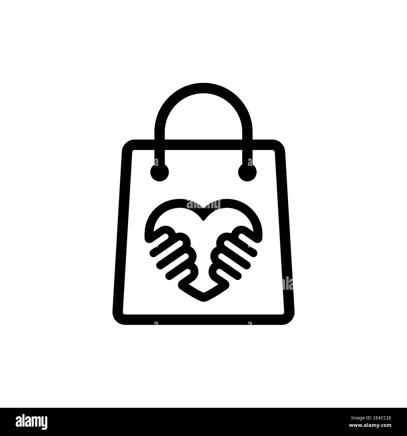 Kaufen Sie lokale Symbol in schwarz. Unterstützung des Konzepts für kleine Unternehmen. Stock Vektor