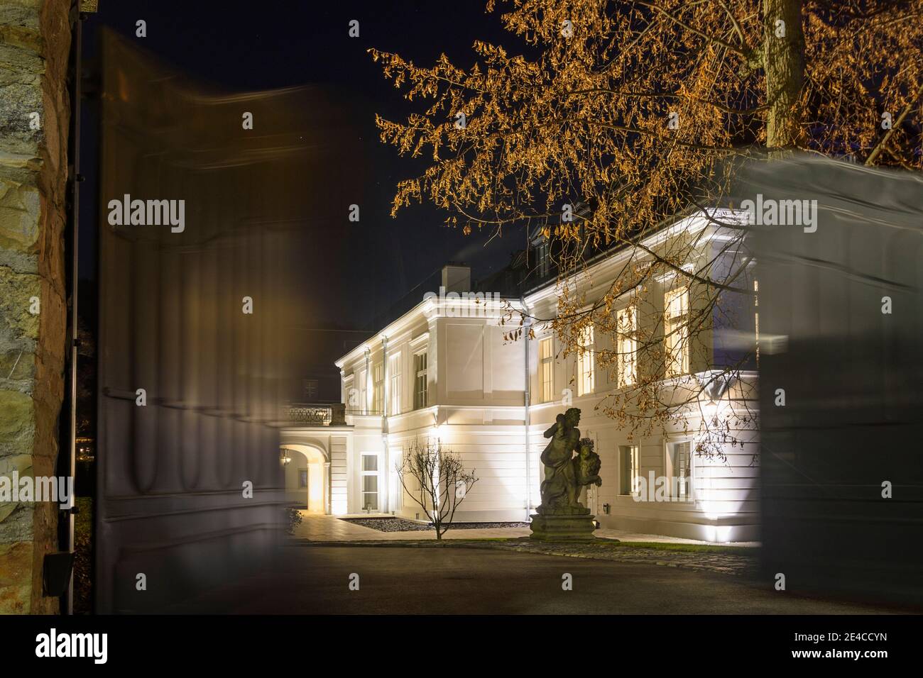 Wien, Schloss Neuwaldegg im Jahr 17. Hernals, Österreich Stockfoto