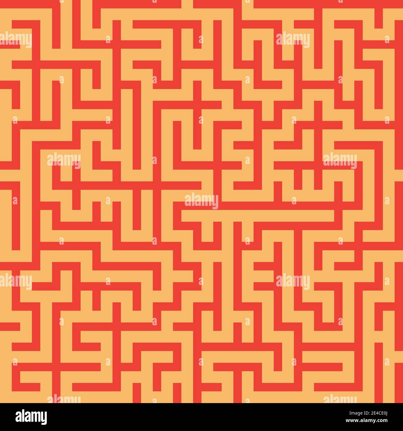 Maze Nahtloses Muster. Abstrakter Textildruck. Vektorgrafik. Stock Vektor