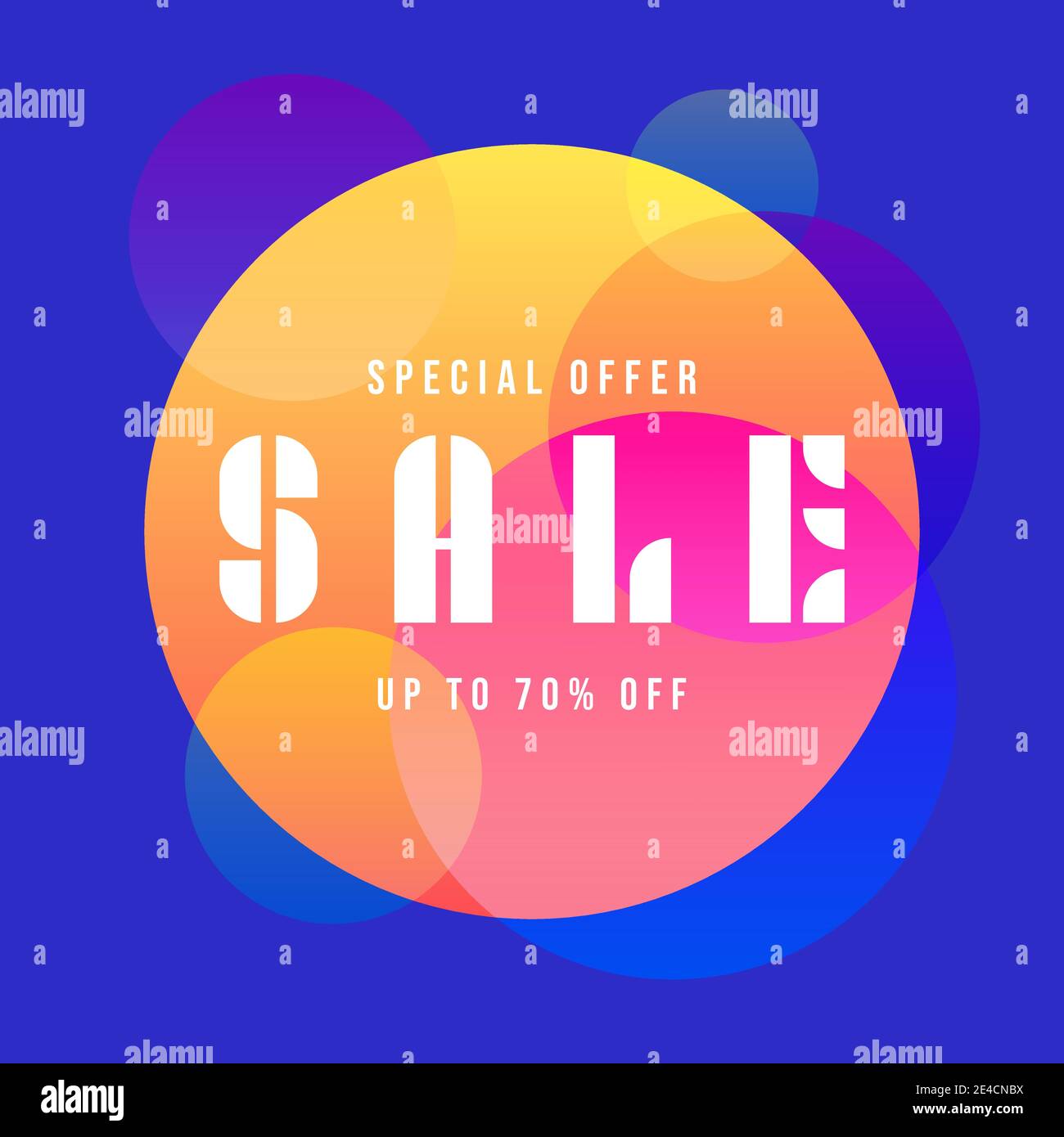 Verkauf Banner Vorlage Design, Big Sale Sonderangebot. Banner zum Saisonende-Sonderangebot. Stock Vektor