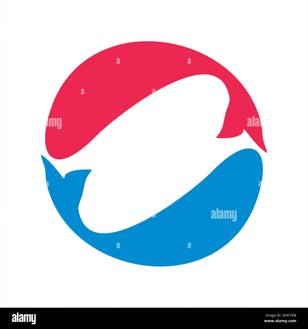 Legendäres japan Koi Fisch-Logo, Glück, Wohlstand und Glück Stock Vektor