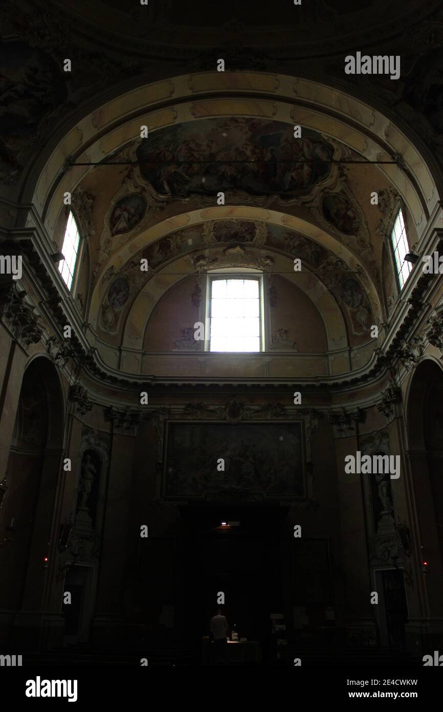 Kirche, Innenraum Stockfoto