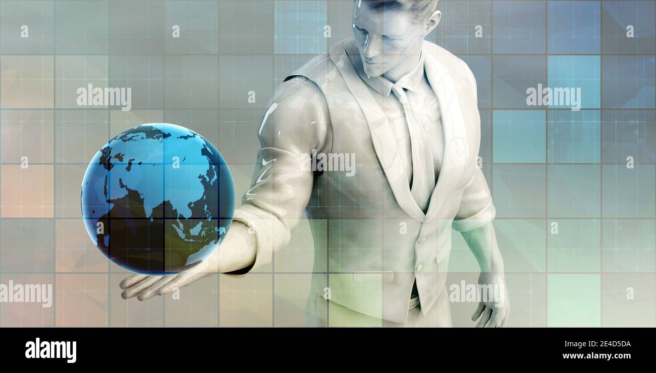 Wissenschaft futuristische Internet Computer Technik Business Stockfoto