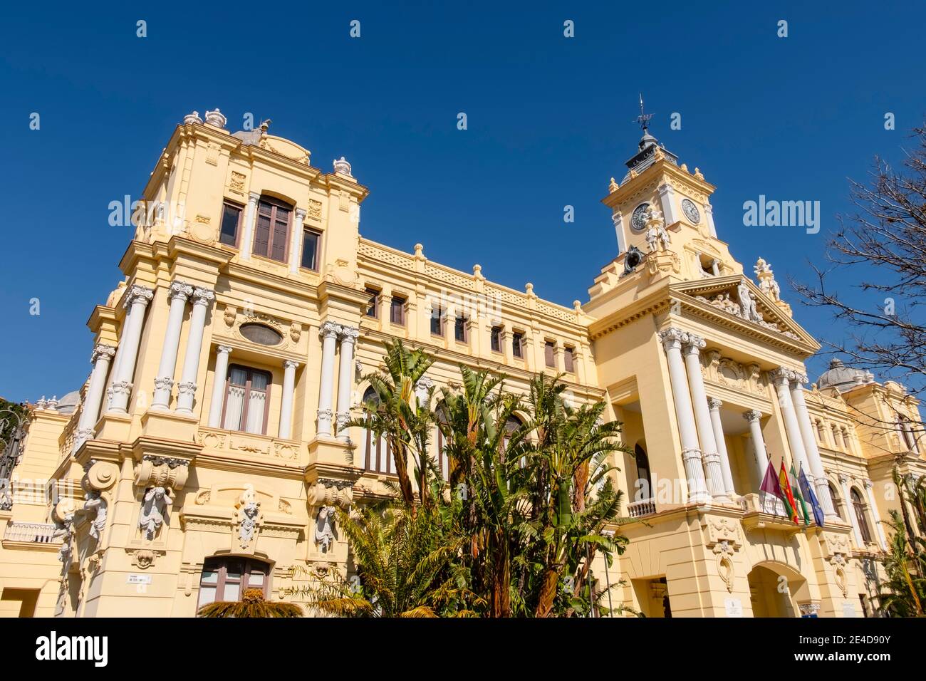 Rathaus Málaga, Costa del Sol. Andalusien, Andalusien. Südspanien, Europa Stockfoto