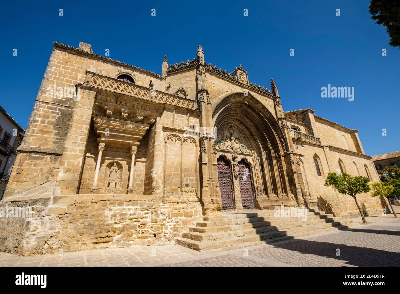 Kirche von San Pablo. Gotischer mittelalterlicher Tempel aus dem 13. Jahrhundert, Ubeda, UNESCO-Weltkulturerbe. Provinz Jaen, Andalusien, Südspanien E Stockfoto