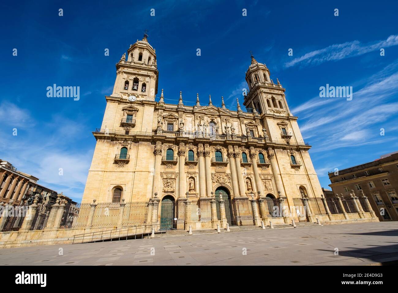 Jaen Kathedrale. Heilige Kirche der Himmelfahrt der Jungfrau, Jaen Stadt. Andalusien, Südspanien Europa Stockfoto