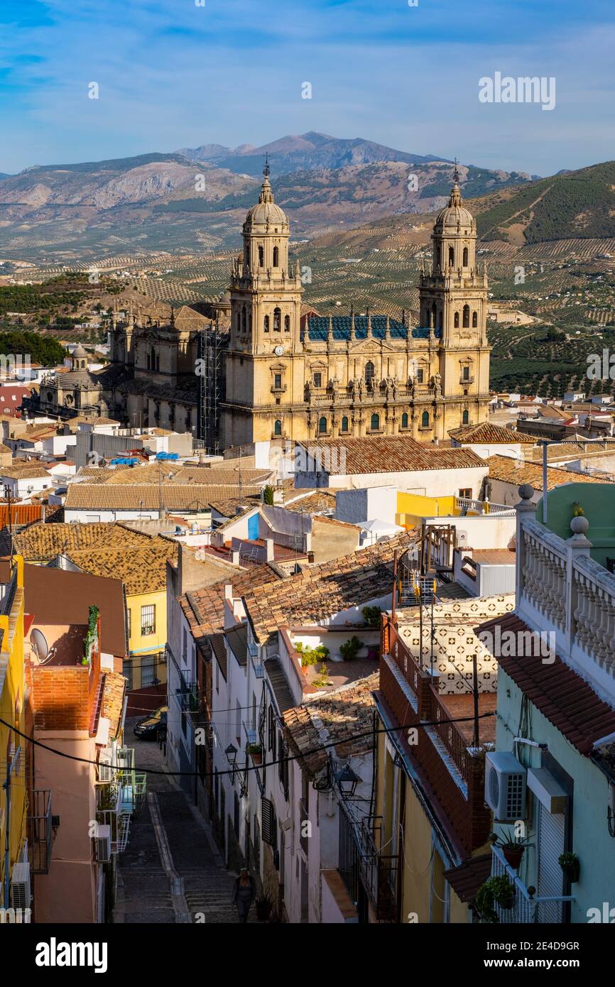 Jaen Kathedrale. Heilige Kirche der Himmelfahrt der Jungfrau, Jaen Stadt. Andalusien, Südspanien Europa Stockfoto