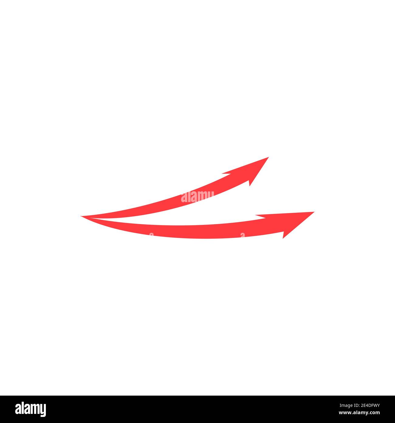 Pfeil vector illustration symbol Logo Template Design Stock Vektor