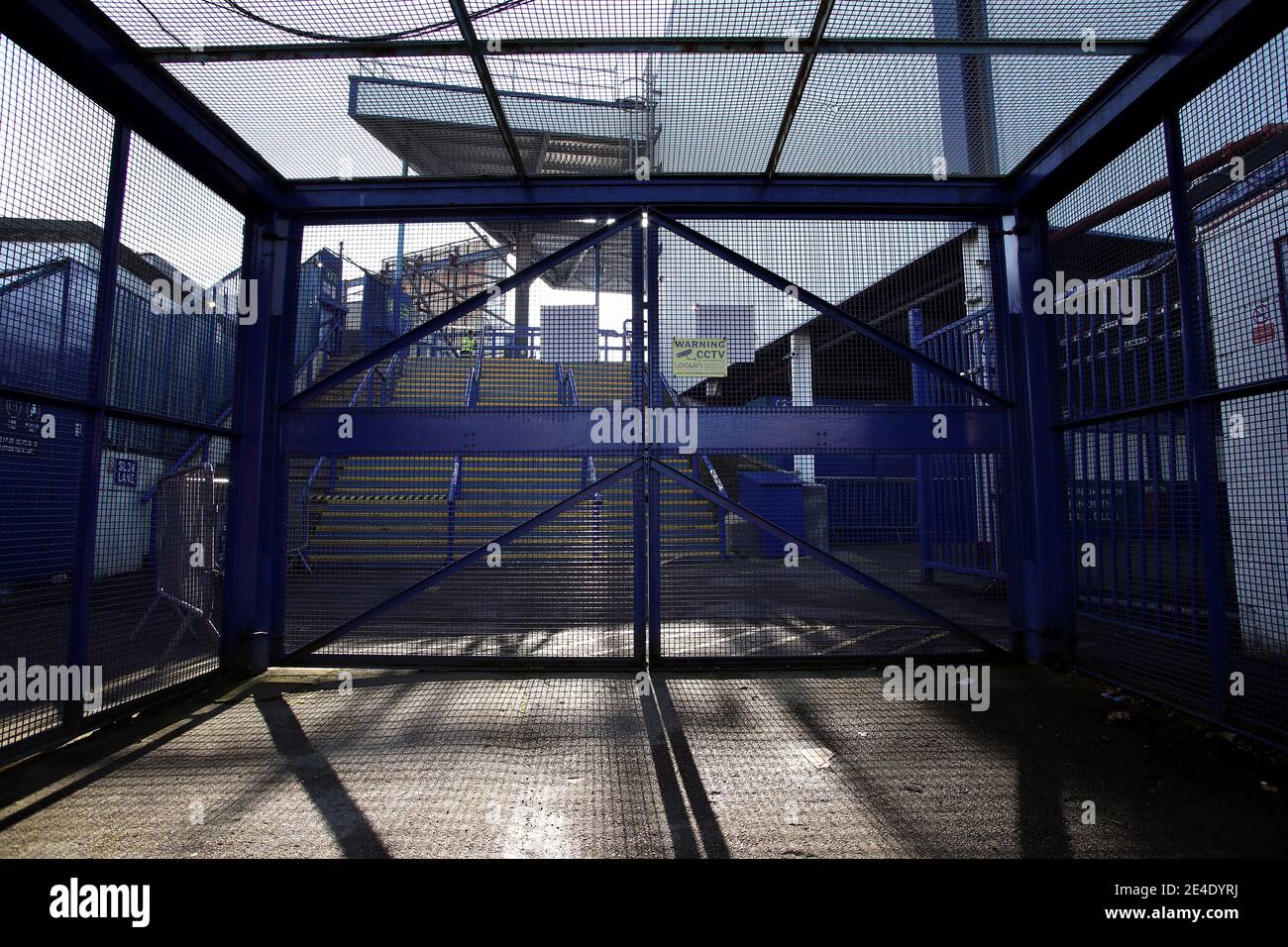 Allgemeiner Blick von außerhalb des Stadions vor dem Sky Bet League One Match im Fratton Park, Portsmouth. Bilddatum: Samstag, 23. Januar 2021. Stockfoto