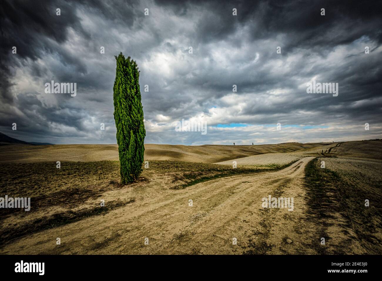 Italien Toskana - Crete Senesi und Val D'Orcia Landschaft Stockfoto