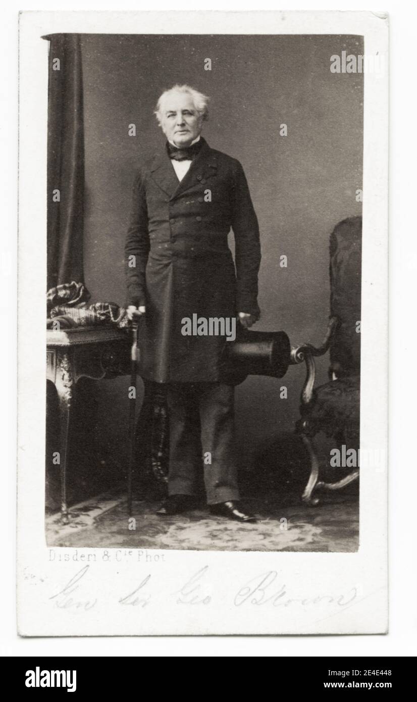 Vintage 19. Jahrhundert Foto: General Sir George Brown, GCB, KH, PC (IRE) (3. Juli 1790 – 27. August 1865) war ein britischer Soldat, der für Kommandos im Peninsularkrieg und im Krimkrieg bekannt war. Stockfoto