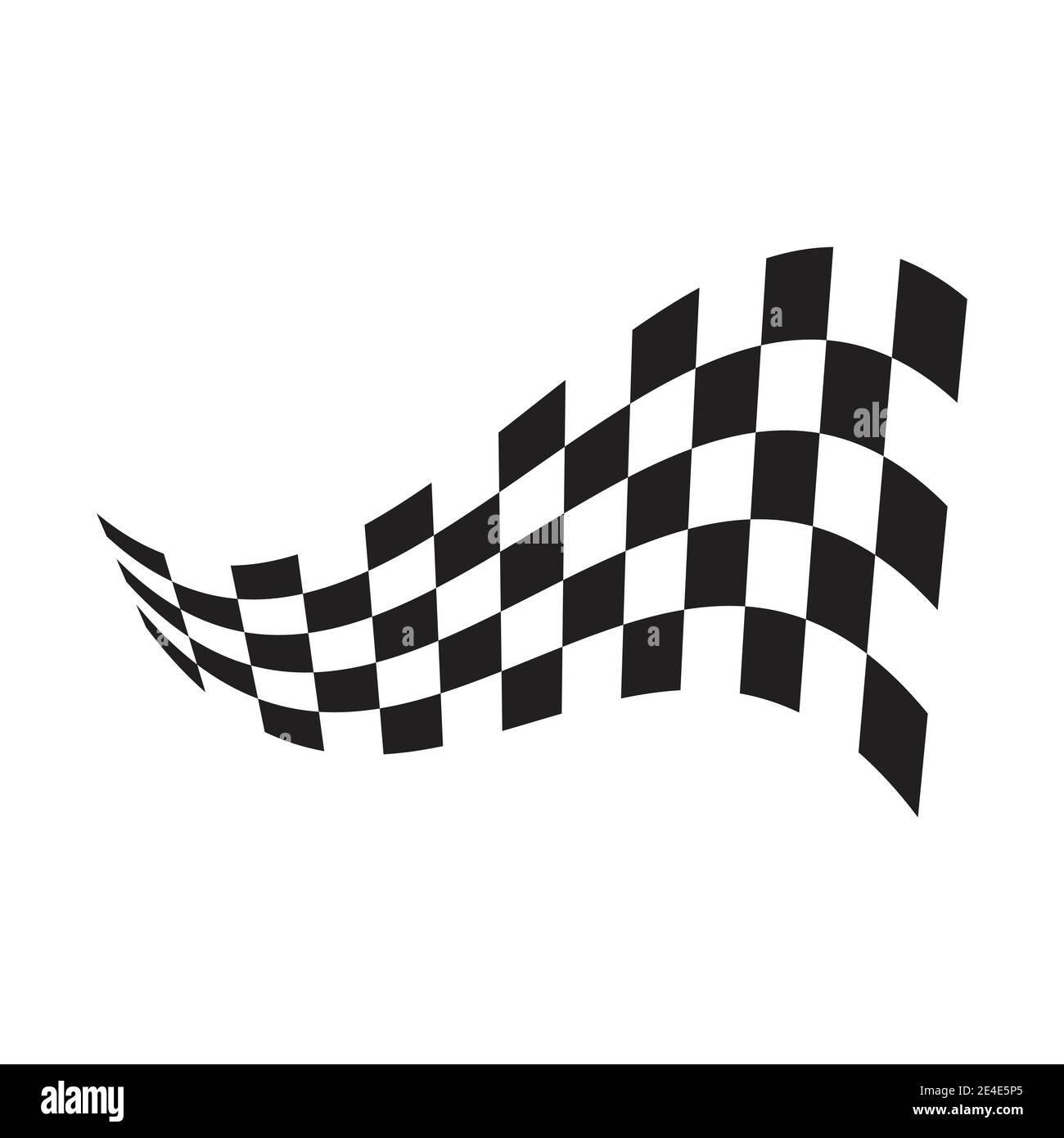 Race-flag Icon, einfaches Design Illustration Vektor Stock Vektor