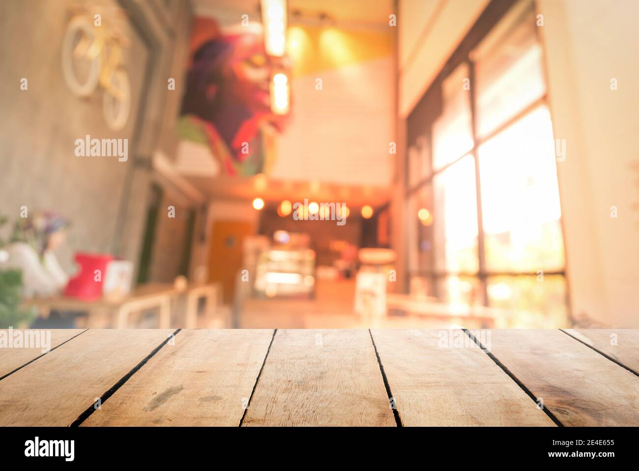 Abstrakt schön verschwommen Shop Hintergrund. Stockfoto
