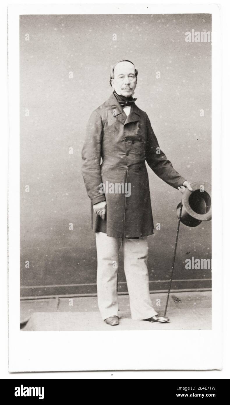 Vintage 19. Jahrhundert Foto: Nicolas Anne Theodule Changarnier (26. April 1793 – 14. Februar 1877), französischer General, wurde in Autun, Saône-et-Loire geboren. Stockfoto