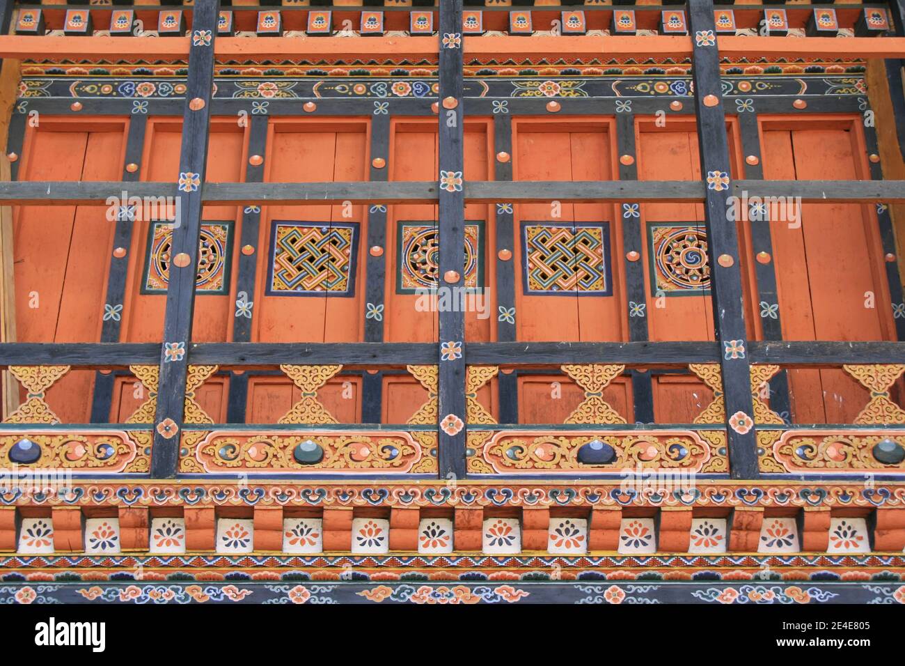 buddhistisches Kloster in gangtey in bhutan Stockfoto