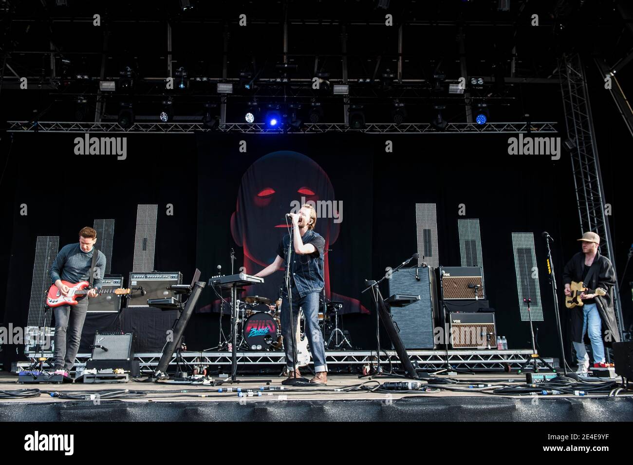 Wild Beasts spielen live auf der Bühne beim Common People Festival, Southampton Common, Southampton. Stockfoto