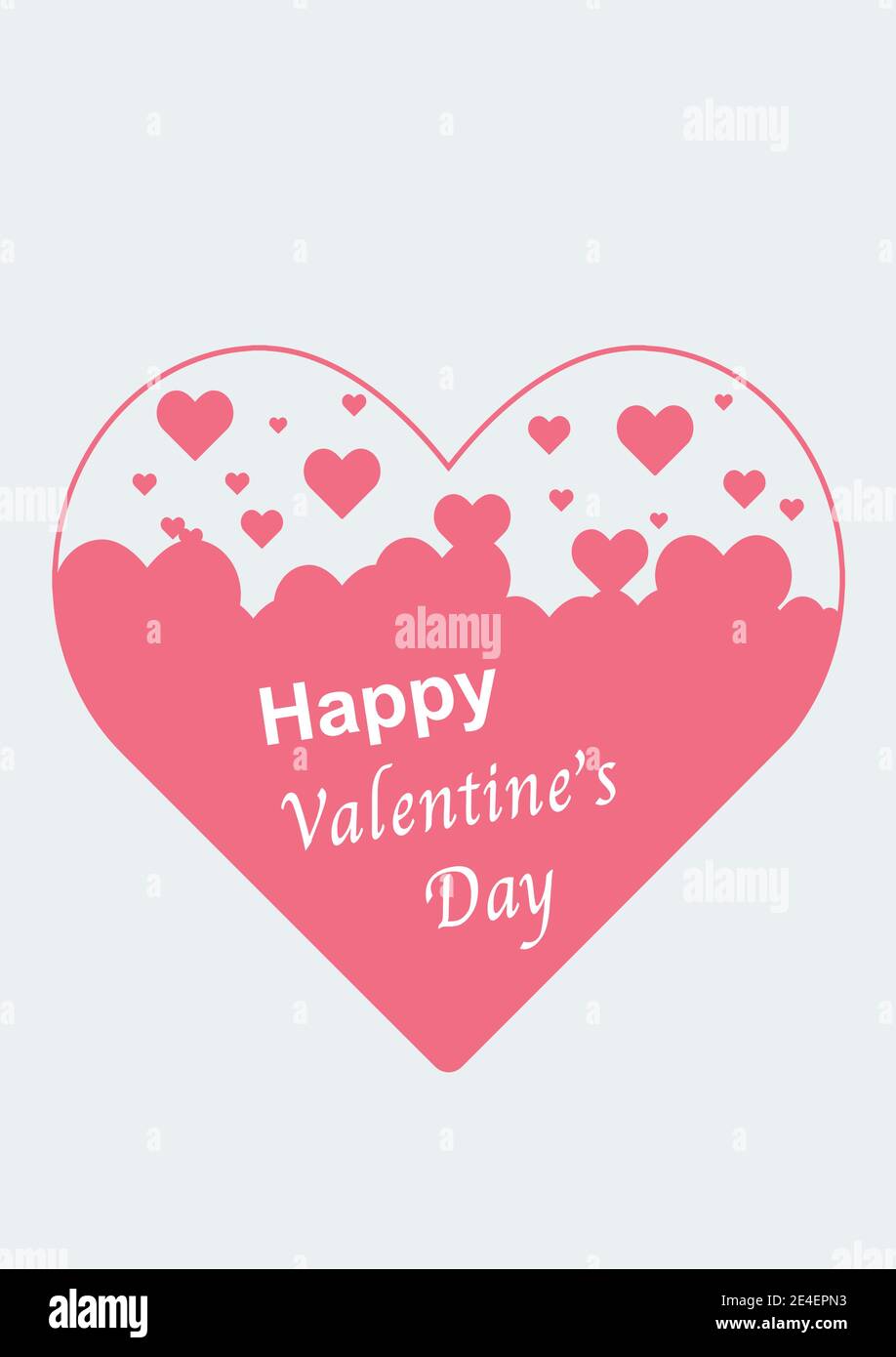 Herzförmige Tropfen im Rahmen valentinstag. Stock Vektor