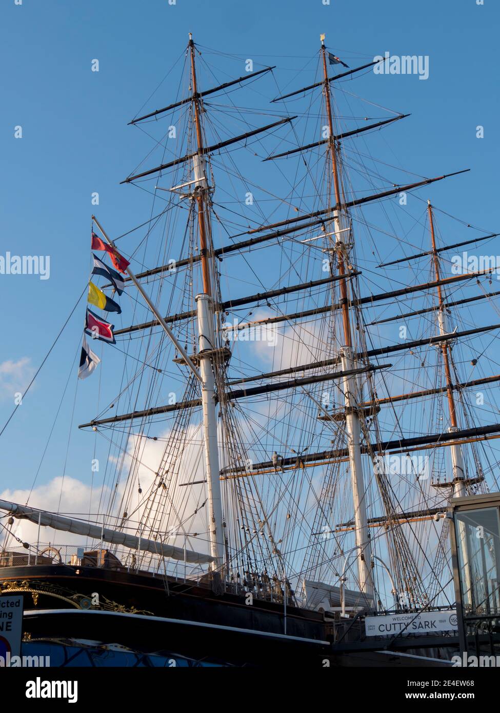 Großbritannien, England, London, Greenwich, Cutty Sark renoviert Stockfoto