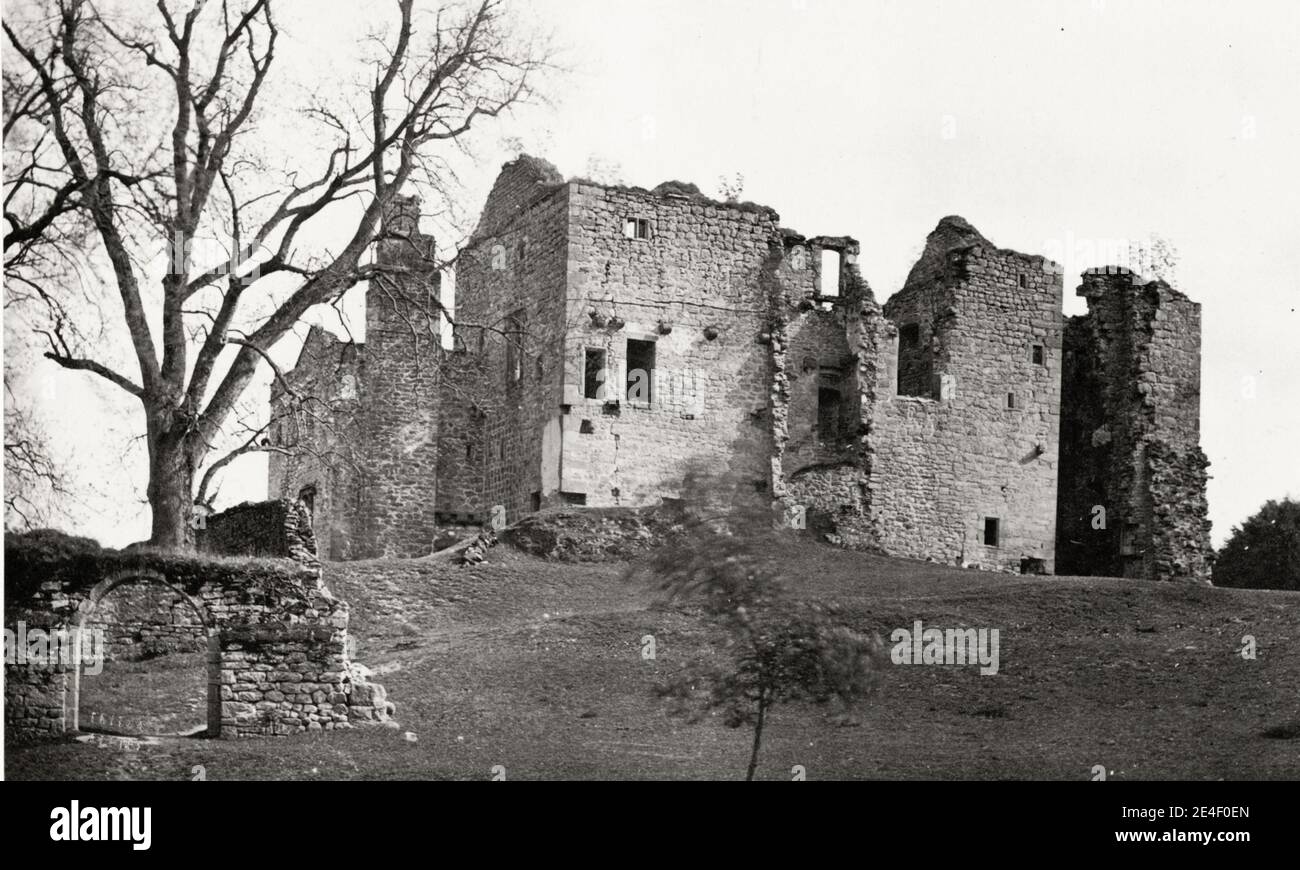 Vintage 19. Jahrhundert Foto: Barden Tower Yorkshire. Stockfoto