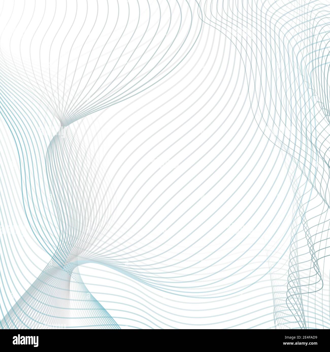 Hellblau, graue Kurven, Wellendesign. Vektorwellenlinien. Abstrakter Hintergrund. Techno Industrial Muster. Ton, Radiowellen. Energiekonzept. EPS10 Stock Vektor