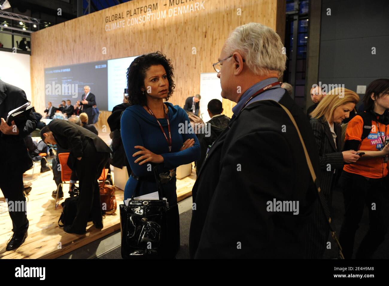 Die kanadische Schauspielerin Gloria Reuben besucht am 16. Dezember 2009 während des Klimagipfels COP15 das Bella-Zentrum von Kopenhagen, Dänemark. Foto von Mousse/ABACAPRESS.COM Stockfoto