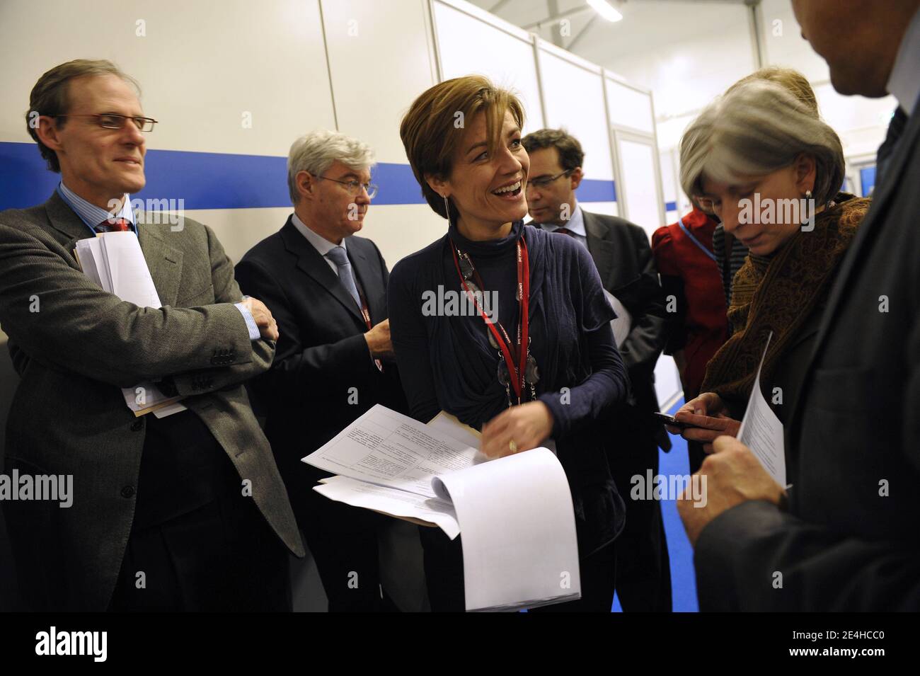 Der französische Umweltminister Chantal Jouanno nimmt am 17. Dezember 2009 im Rahmen der UN-Klimakonferenz COP15 am Bella Center in Kopenhagen, Dänemark, Teil. Foto von Elodie Gregoire/ABACAPRESS.COM Stockfoto