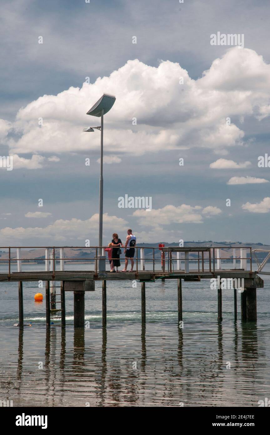 Sommerurlaub am Meer in Rhyll, Phillip Island, Victoria, Australien Stockfoto
