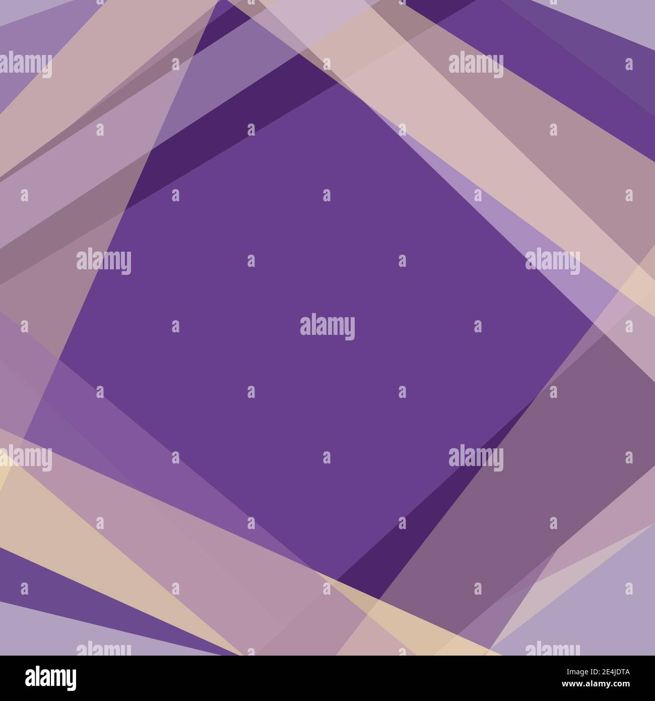 Geometrischer Rahmen. Hintergrund mit violetten und gelben Formen komponieren Raute. Abstrakte Vorlage mit Platz für das Kopieren von Bucheinband, Mockup. Vektor EPS10 Stock Vektor