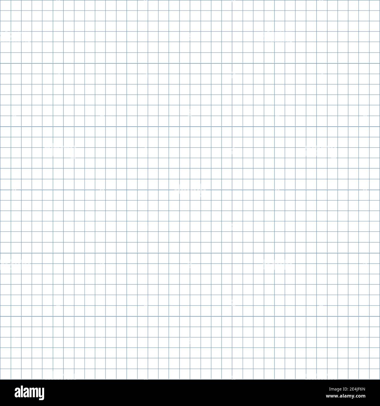 Nahtloses Gitter, Netzmuster, Hintergrund für Diagrammpapier. Quadratische Struktur. Blatt der Schule Notizbuch Vektor schwarz Quadrat kariert Hintergrund oder Textur krank Stock Vektor