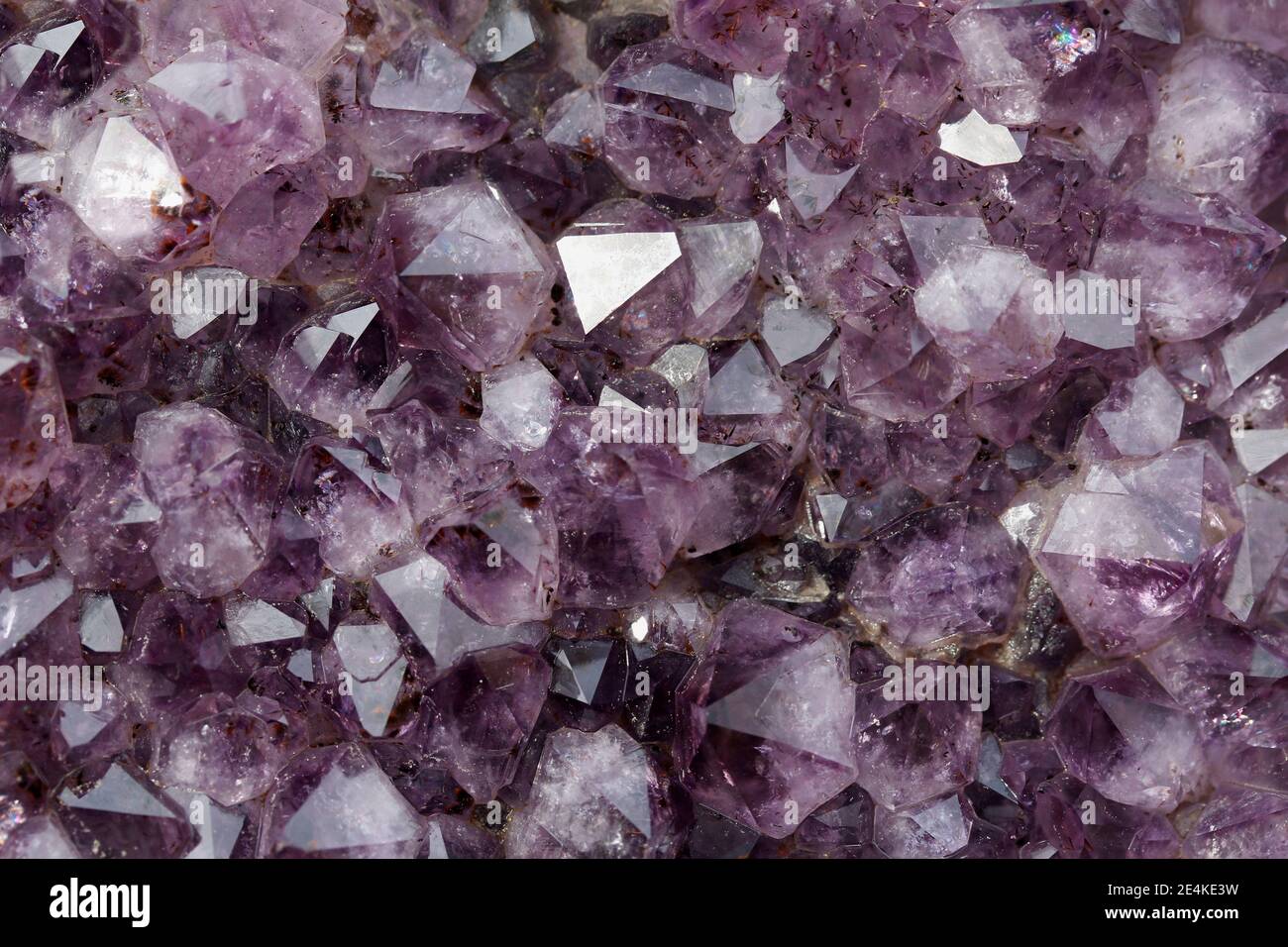 Amethyst. Stockfoto