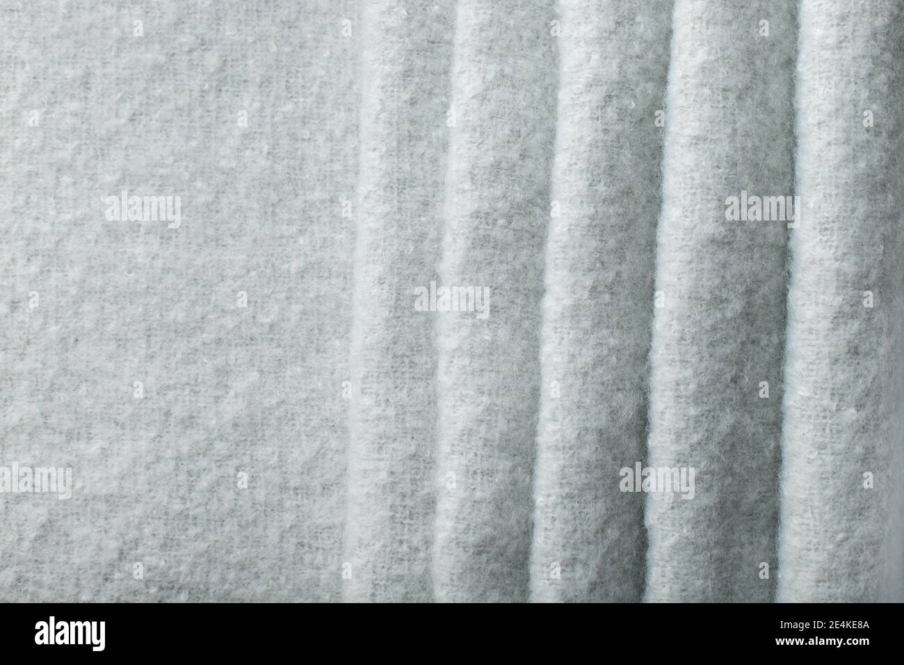 Hellblauer weicher Stoffhintergrund Stockfoto