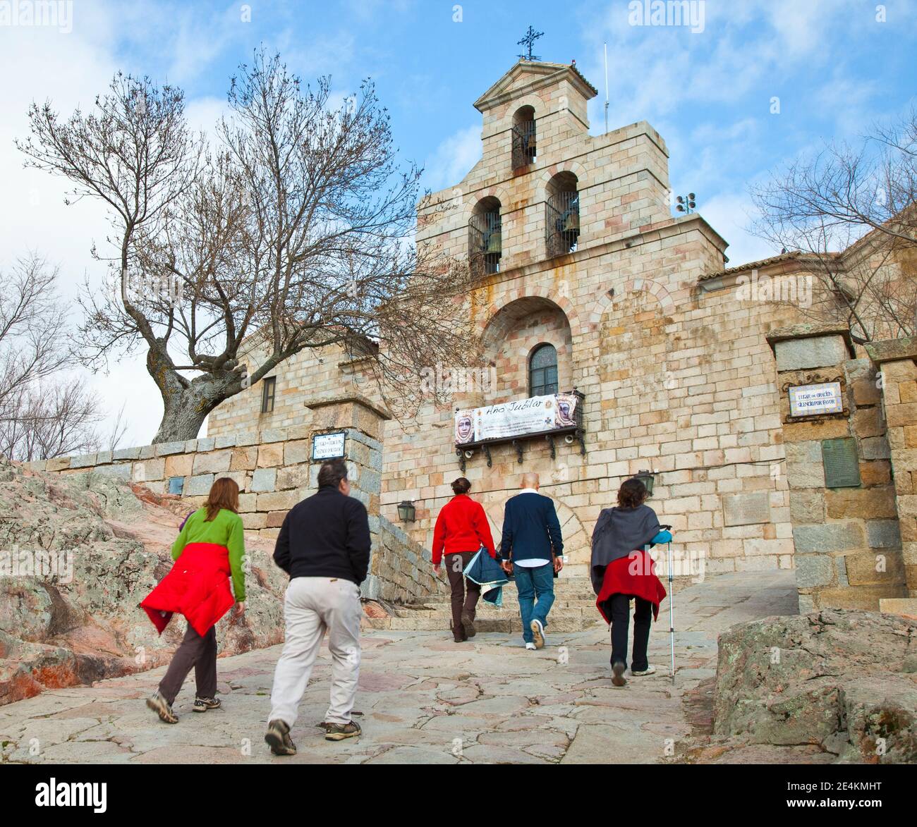 Santuario Virgen de la Cabeza, Parque Natural Sierra de Andújar, Jaen, Andalucía, España Stockfoto